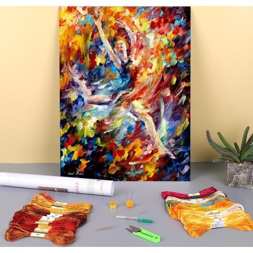 Burning Flight Printed Fabric 11CT Cross-Stitch Complete Kit Embroidery DMC Threads Craft Sewing Knitting Handmade Gift Mulina