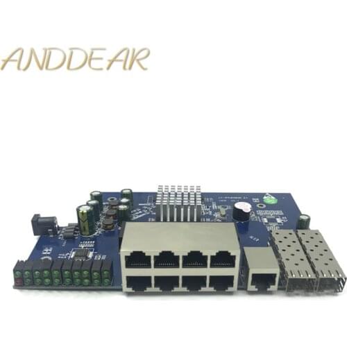 IP Management 8-port 10/100/1000Mbps PoE Ethernet Switch Module Managed Switch Module with 2 Gigabit SFP Slots gigabit switch