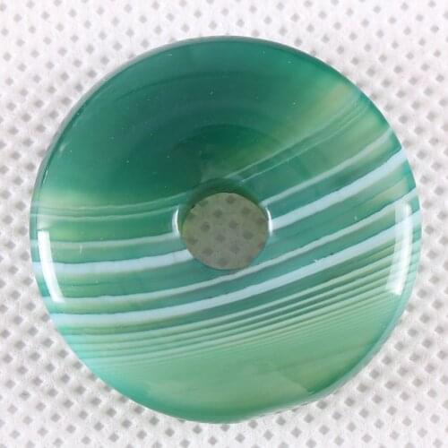 30MM CAB Cabochon Natural Stone Green White Veins Onyx Round Beads For Jewelry Making DIY Necklace Gem Bead 1Pcs K728