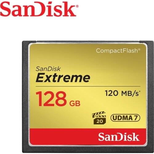 SanDisk extreme pro CFcards Memory Card 32GB 64GB 128GB 120M/S High Speed compact flash card for camera DSLR and HD Camcorder
