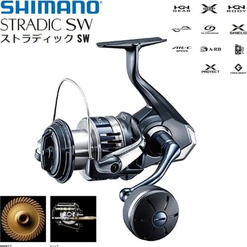 2020 SHIMANO STRADIC SW Saltwater Spinning Reels Jigging Reel Size 4000 5000 6000 8000 For Big Game Seawater Fishing Coil