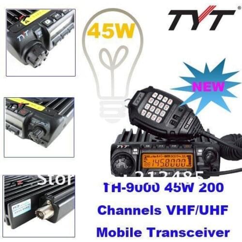 Mobile Radio TYT TH-9000 Single Band Max.Power 60W Hight Power 200 Channels (VHF:136-174MHz or UHF:400-470MHz for Options)