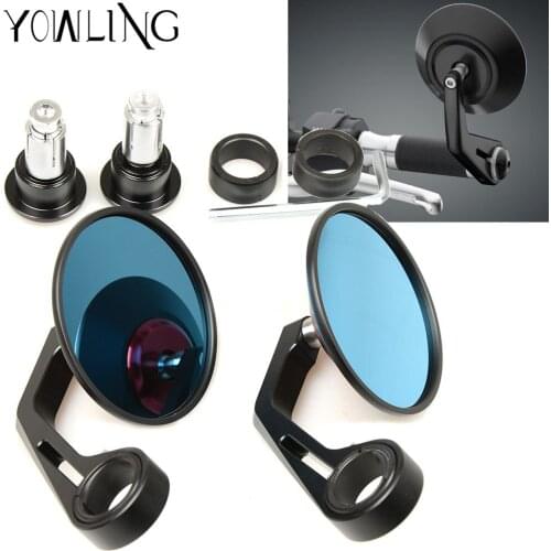 Motorcycle mirrors 13mm-18mm Handle Bar For YAMAHA XJR1300 XJ6 V-max MT-01 MT-03 TDM900 FZ1 FZ6 YBR Scooter Rear View Mirror