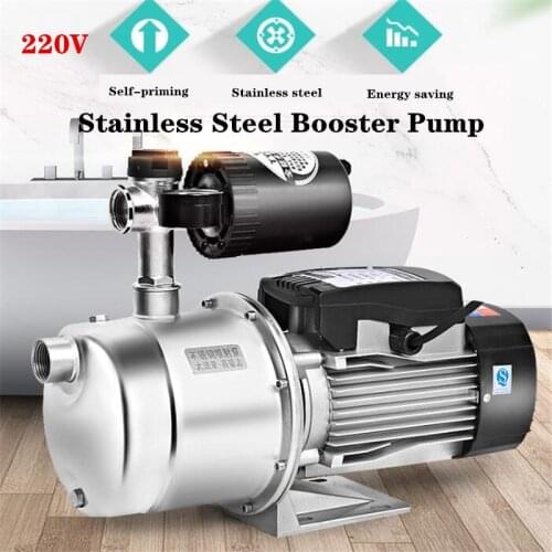 220V Stainless Steel Booster Pump Household Automatic Self-Priming Pump Tap Water Solar Pipeline Cold And Hot Water Booster Pump