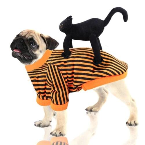 Cosplay Dog Clothes For Medium dog Funny black cat standing Costume Pet Dog Party Cosplay Dog Clothes Dog Halloween Costume