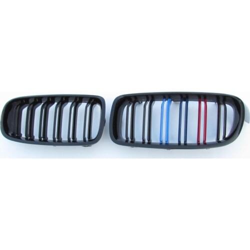 It Is Suitable For BMW 3 Series F30 Double Line Black Carbon All-sky Grid Grille