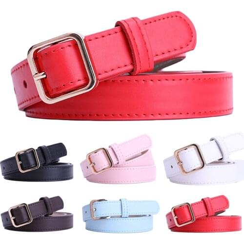 Womens Belt Square Metal Buckle Belts Casual Ladies Jeans Waistband Decoration BLTHG0369