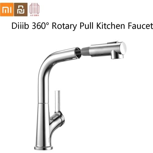 Diiib 360° Rotating Removable Kitchen Faucet Universal Pull-Out Tap Dual mode water outlet Mixer Crane For Xiaomi