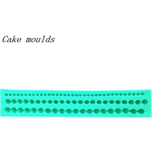 Silicone mold RS05 pear beads necklace shape Clay mold Fondant cake mold baking ware Decoration tools