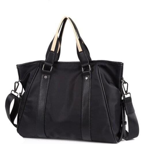 Women Travel Bags Men Luggage Travel Duffle Bag Nylon Waterproof Daily Travel Handbag Shoulder Bag Bolso Deporte Black/Blue