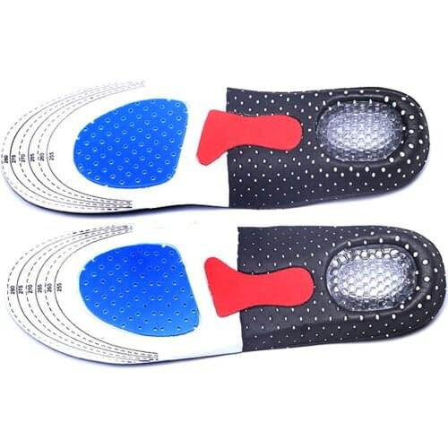 1 Pair Orthotic Arch Support Sport Shoe Pad Sport Running Gel Insoles Insert Cushion for Men Women foot care tools