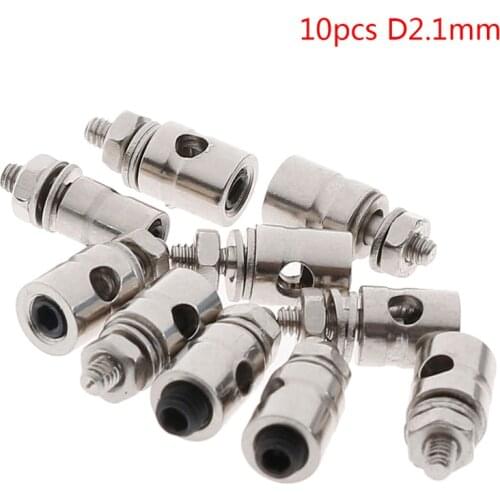 10Pcs 2.1mm/1.8mm/1.5mm/1.1mm RC Airplane Boat Pushrod Linkage Stopper Servo Connectors Adjustable Diameter Helicopter Rc Boat