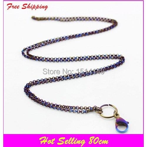 2015 New style floating chains rainbow stainless steel chains for floating lockets