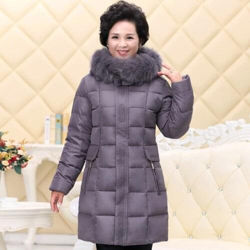 2020, down jacket hooded, winter coat for women, long, middle age, large fur collar, plus size, chamarras de
