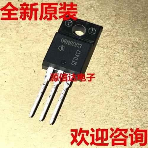 5PCS The new imported SPA06N80C3 06N80C3 TO-220F N-channel 800V/6A original spot