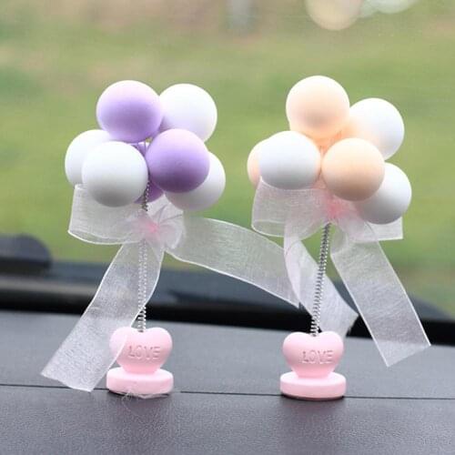 Auto Interior Multicolour Lovely Balloon Car Dashboard Home Decoration Ornament