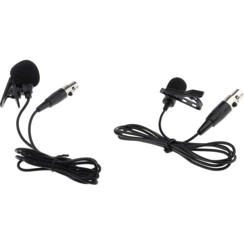 1 Piece Lavalier Microphone XLR 3-pin Connector Lavalier Microphone Plastic Clip/Metal Clip Music Instrument Electric Equipemnt