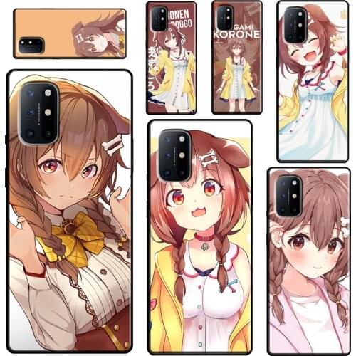 Inugami Korone Hololive For OnePlus 9 Pro 7 8 Pro 7T 8T 9R Case For Realme 8 Pro GT C3 C15 C21 Q3 6 7 Pro 7i Cover