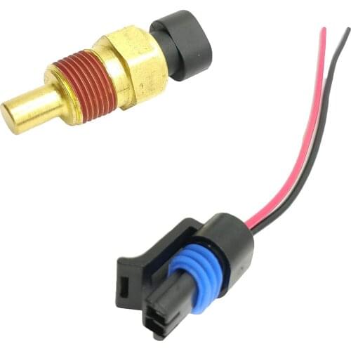 Engine Coolant Temperature Sensor with Pigtail Connector for GM GMC Chevy Cadillac Buick Oldsmobile Acura Isuzu Honda