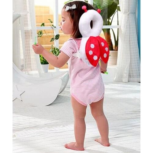 Baby Pillow Newborns Car Seat Head Suppport Childrens Travel Pillow Cartoon Cute Bee Angel Beetle Child Protection Backpack Mat