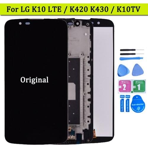 Original For LG K10 LTE K420N K430 K420 K430DS LCD Display Touch Screen Digitizer Assembly for K10 TV K420 TV K10TV lcd screen