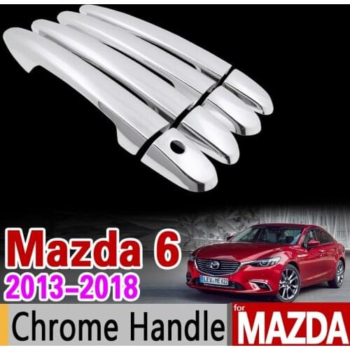 Chrome Handle Cover Trim Set for Mazda 6 GJ GL 2013 2014 2015 2016 2017 2018 2019 Atenza Sedan Wagon Car Accessories Stickers