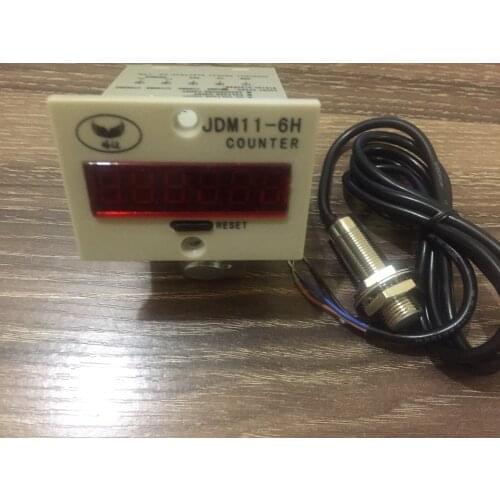 JDM11-6H 6 digit counter punch magnetic induction digital electronic counter reciprocating rotary mechanical counter