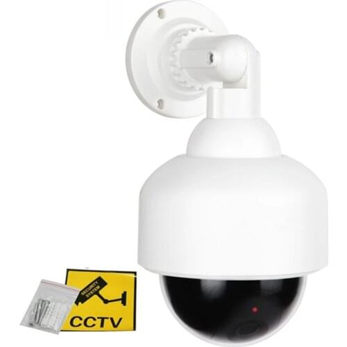 Dummy Camera Security Waterproof Fake Camera Outdoor Indoor Dome PTZ LED Light Emulational Decoy IR CCTV Surveillance Camera