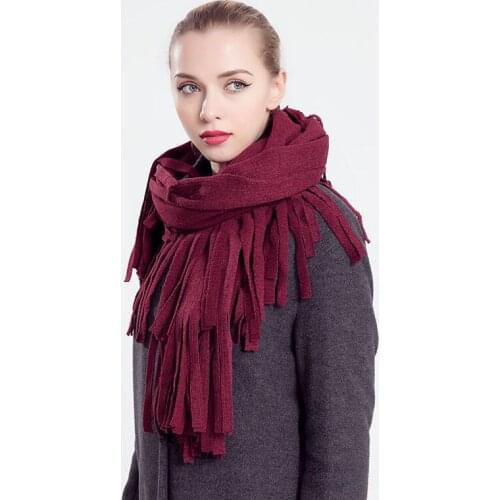 Mingjiebihuo New fashion autumn and winter womens thick long diagonal hair ball fight mixed hollow yarn knitted scarf shawl
