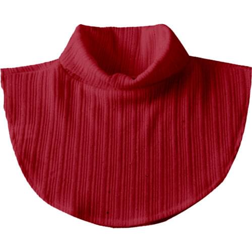 Fashion Women Half Blouse Pullover Suit Shirt Collar Autumn Winter Knitted Fake Collar Warm Neck Wrap Detachable Faux Turtleneck