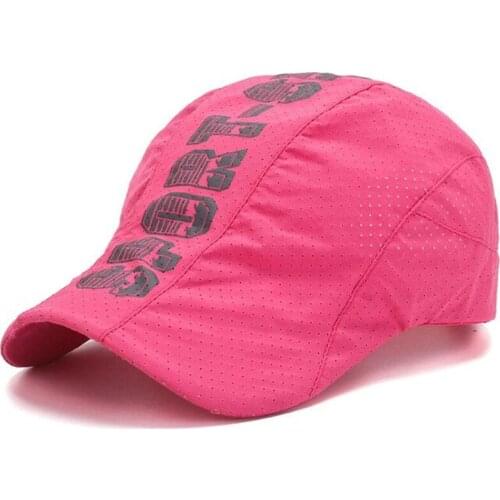 Summer New Womens Hat Ultra-thin Breathable Mesh Berets Snapback Caps Adjustable Size Mens Casual Bone Sports Cap Couple Hats