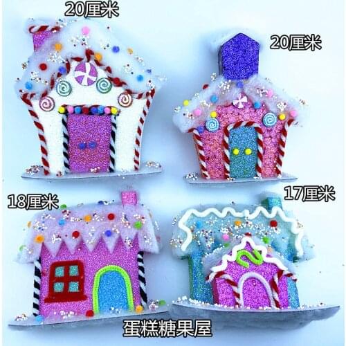 Christmas ornaments Christmas tree pendant Scene decoration Dessert series Kindergarten decoration Cake candy house