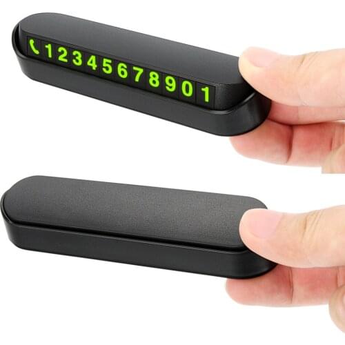 Car Hideable Temporary Car Parking Phone Number Card For Volkswagen Tiguan touran Touareg Skoda yeti kodiaq karoq seat Arona