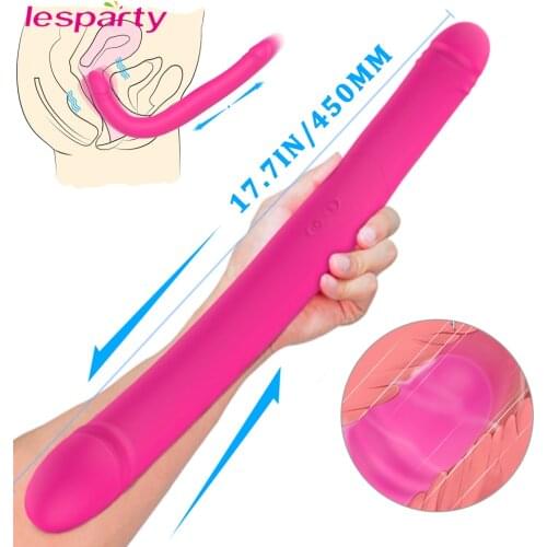 Super Long Dildo Vibrators for Women Strapless Strapon Vibrator for Lesbian Double Penetration Sex Shop for Couples Vibrators