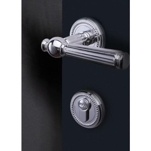 Light Luxury Copper Silent Door Lock Bedroom Security Door Handle Lock Indoor High Quality Lockset Furniture Hardware Supplies