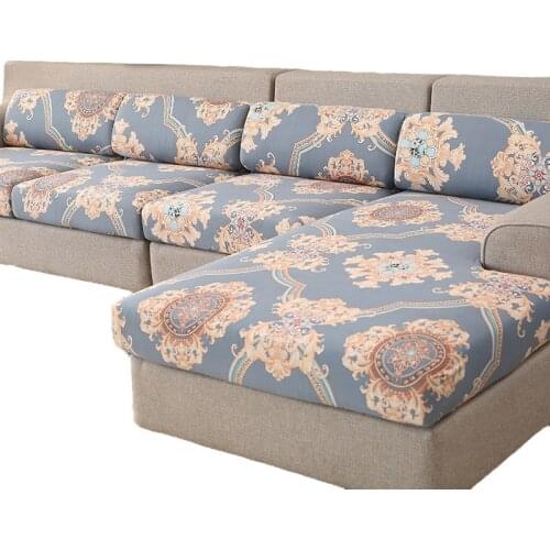 Universal Sofa Seat Cushion Cover For Living Room Full Package Couch Sitting Mattress Protector Elastic Slipcover Multi- size