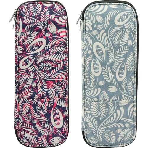 Crochet Hook Case Durable Travel Zipper Bag Tools Organizer Needle Organiser