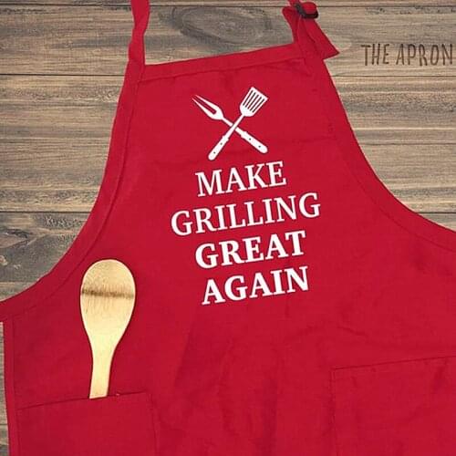 Custom Funny Mens BBQ Apron,Personalized make Grilling great again,Kitchen Best Partner,Wedding Gifts,Fabulous Barbecue Master