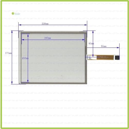 ZhiYuSun 2PCS/Lot XWT1834 5 lins Touch Screen 220mm*171mm glass Industrial use 220*171 resistive touchsensor include USB card