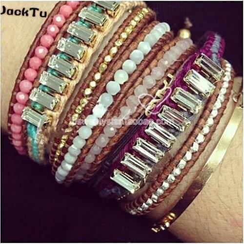 12 all-match personality knitted bracelet shine