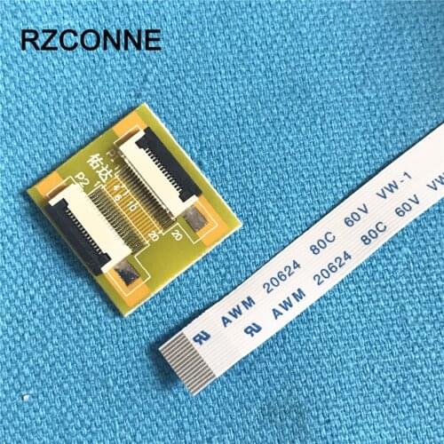 2sets 15Pin FPC connector 0.5mm pitch adapter with extension flat cable FFC extend 100mm-400mm