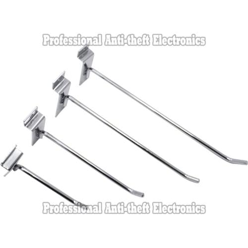 200pcs/lot slatwall single hook pin arm shop display fitting prong hanger metal display hook diameter 4.2mm free shipping