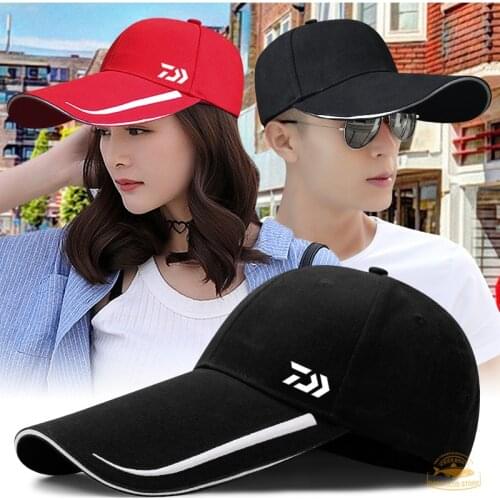 2020 Daiwa Fashion Fishing Sun Hat Men and Women Summer Sun Hat with Extended Brim Outdoor Riding Mountaineering Baseball Cap
