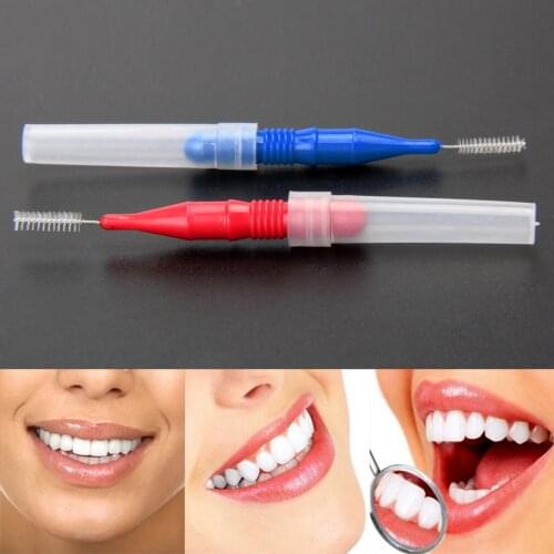 30pcs Tooth Floss Stick Flossing Head Teeth Hygiene Dental Plastic Oral Interdental Brush Toothpick Brush Mouth Cleaner
