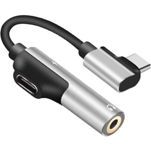 USB- C to 3.5mm Headphone and Charger Adapter Fast Charging Converter Charging Listening to Songs Talking