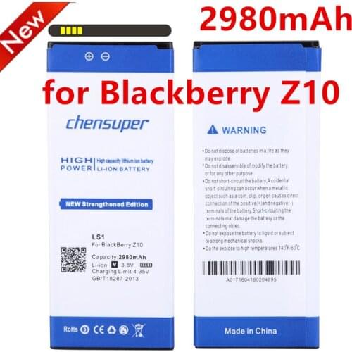 Chensuper 2980mAh LS1 LS-1 Battery for BlackBerry Z10 STL100-2 Z10 LTE STL100-3 Z10 STL100-1