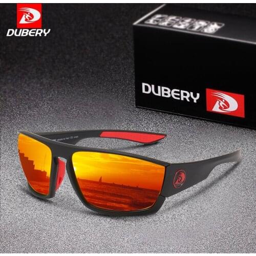 DUBERY Brand Polarized Sunglasses For Men Outdoor Windproof Sand Goggles Mens Square Driving Travel Eyewear Oculos de sol UV400