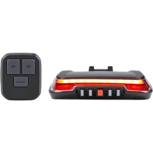 ROCES Smart Bike Tail Light with Turn Signals Brake Light Wireless Control Bicycle Rear Light Waterproof USB Warning Light