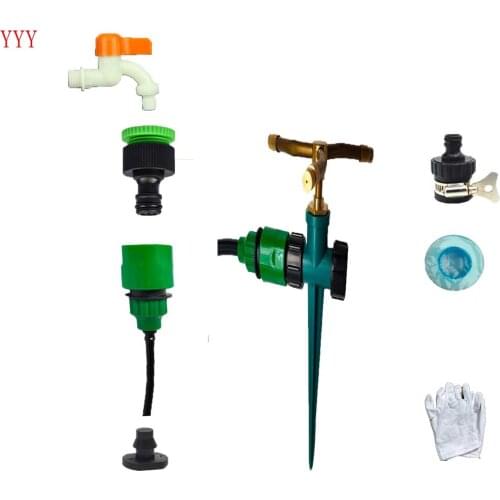 Copper spray nozzle connection in series irrigation kits watering kits