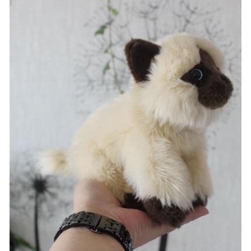 Cute Hyena Siamese Cat Plush Toys Simulation Giant Squid Stuffed Toys Cute Animal Plush Dolls for Kids Boys Girls Gifts